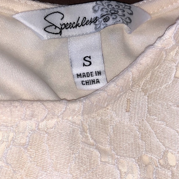 Speechless Cream Lace Mini Dress - Picture 3 of 4